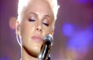 sex Blonde bombshell fucks herself with huge dildo
