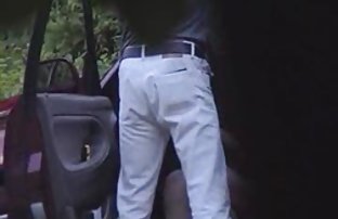 sex Busty girl fucked in the ass outside